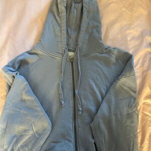 American Eagle Outfitters Gray Zip-Up Jacket